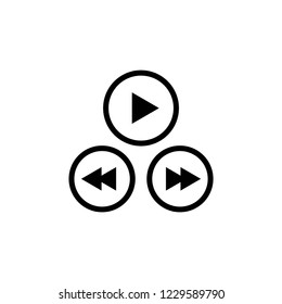 play icon, icons vector eps10 editable