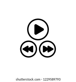 play icon, icons vector eps10 editable