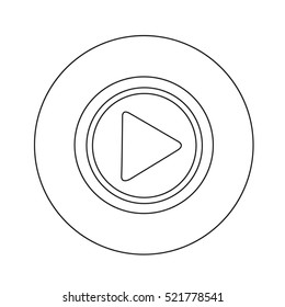 Play icon illustration design