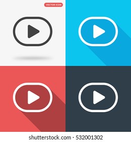 Play icon illustration isolated vector sign symbol