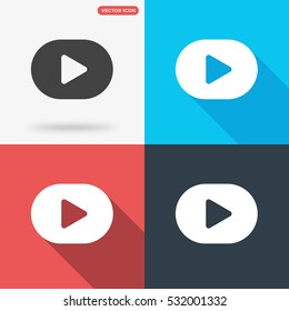 Play icon illustration isolated vector sign symbol