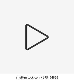 Play  icon illustration isolated vector sign symbol