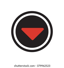 Play  icon,  isolated. Flat  design.