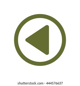 Play    icon,  isolated. Flat  design.