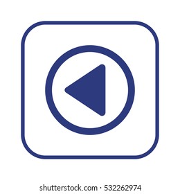 Play   icon, isolated. Flat  design. 