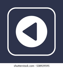 Play   icon, isolated. Flat  design. 