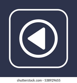 Play   icon, isolated. Flat  design. 
