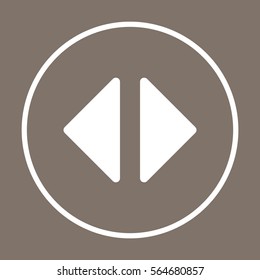 Play   icon, isolated. Flat  design. 