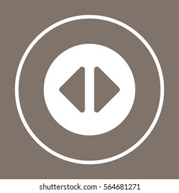 Play   icon, isolated. Flat  design. 