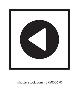 Play   icon, isolated. Flat  design. 