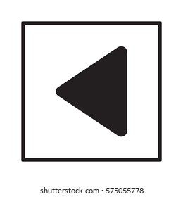Play   icon, isolated. Flat  design. 