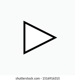 Play Icon - Laundry Vector, Sign and Symbol for Design, Presentation, Website or Apps Elements. 