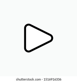 Play Icon - Laundry Vector, Sign and Symbol for Design, Presentation, Website or Apps Elements. 