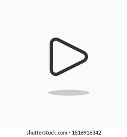 Play Icon - Laundry Vector, Sign and Symbol for Design, Presentation, Website or Apps Elements. 