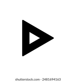 Play icon logo design. Play button sign and symbol