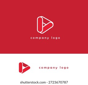 Symboldesign abspielen.  Moderne Medien, Video-Multimedia-Symbol