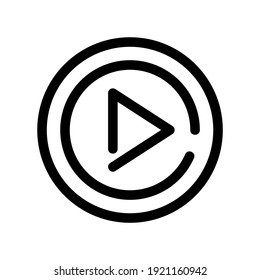 play icon or logo isolated sign symbol vector illustration - high quality black style vector icons
