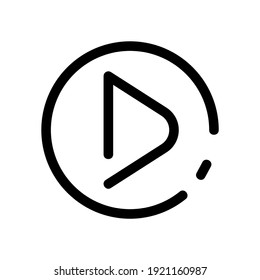 play icon or logo isolated sign symbol vector illustration - high quality black style vector icons
