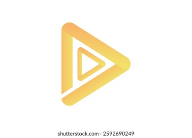 play icon logo vector design with white background