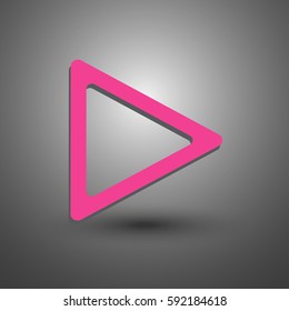 play icon. Media button