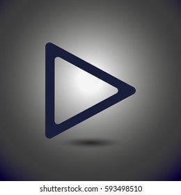 play icon. Media button