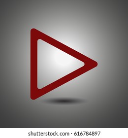 play icon. Media button