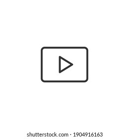 Play icon. Multimedia symbol modern, simple, vector, icon for website design, mobile app, ui. Vector Illustration