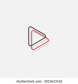 Icono de reproducción en fondo gris