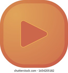 Icono de reproducción en fondo transparente en colores amarillo y rojo