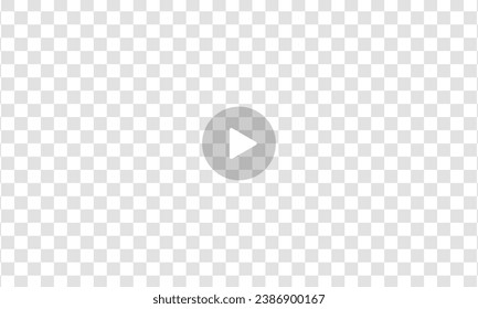 Spielen Sie Symbol auf transparentem Hintergrund. Vektorgrafik.