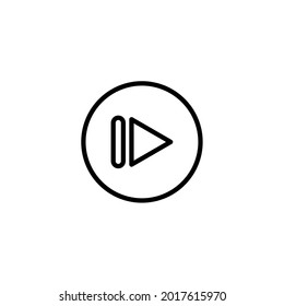 Play icon on white background. Perfect use for web, pattern, design, icon, ui, ux, etc.