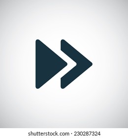 play icon on white background