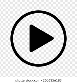 play icon outlines vector design
