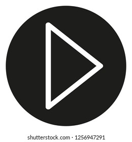 play icon with perfect shape and modern background style
