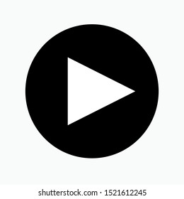 Play Icon. Right Arrow, Start Button Symbol. Applied for Design, Presentation, Website or Apps Elements - Vector.