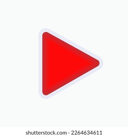 Play Icon. Right Arrow Symbol.
