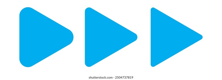 Play icon set. Play button icon. 