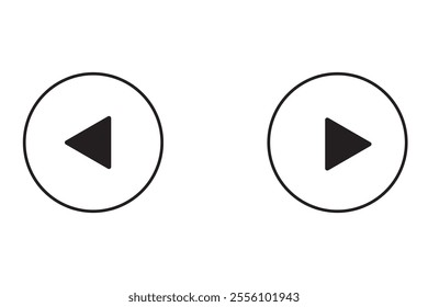Play Icon set. Play button vector icon
