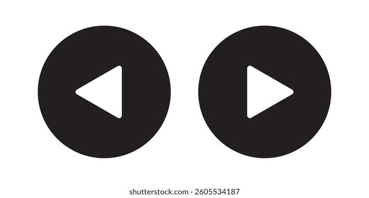 Play Icon set. Play button vector icon. EPS 10.