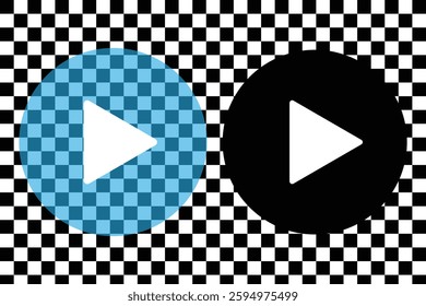 Play icon set in different styles, video play button signs isolated - vector illustration eps 888.