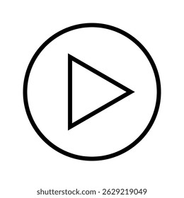 Ícone de reprodução definido em estilos diferentes, sinais de botão de reprodução de vídeo isolado - vetor