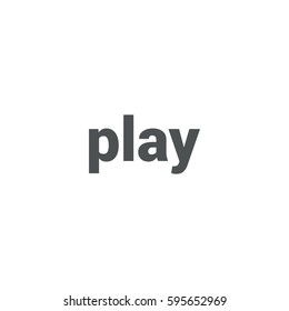 play icon. sign design