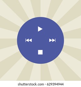 play icon. sign design. background
