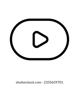 Play icon. sign for mobile concept and web design. vector illustration
