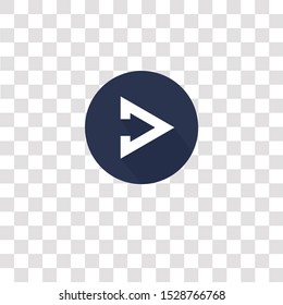 play icon sign and symbol. play color icon for website design and mobile app development. Simple Element from color arrow collection collection for mobile concept and web apps icon.