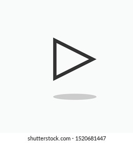 Play Icon. Start Symbol for Design, Presentation, Website or Apps Elements - Vector. 