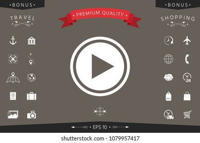 Play icon symbol