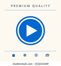 Play icon symbol. Graphic elements for your design