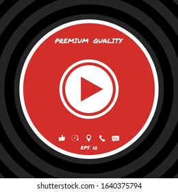 Play icon symbol. Graphic elements for your design
