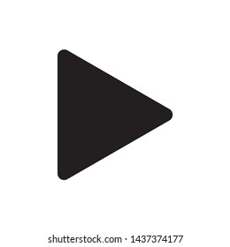 Play icon symbol  vector on white background